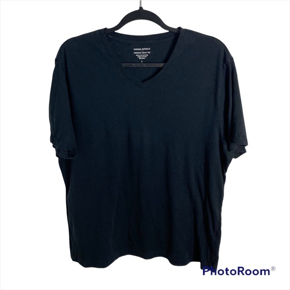 Banana Republic Other - Banana Republic Premium Wash T-Shirt Short Sleeve Men’s Black V-neck